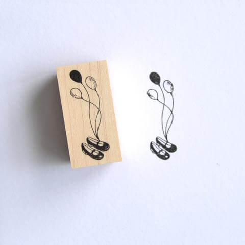 monokoto store x Akiko Okajima Rubber Stamp - Balloon