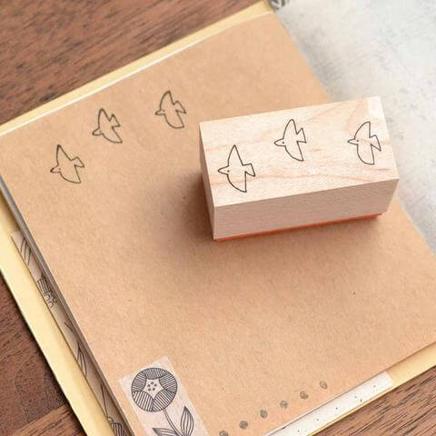 monokoto store x Shuzi Orishige Rubber Stamp - Birds