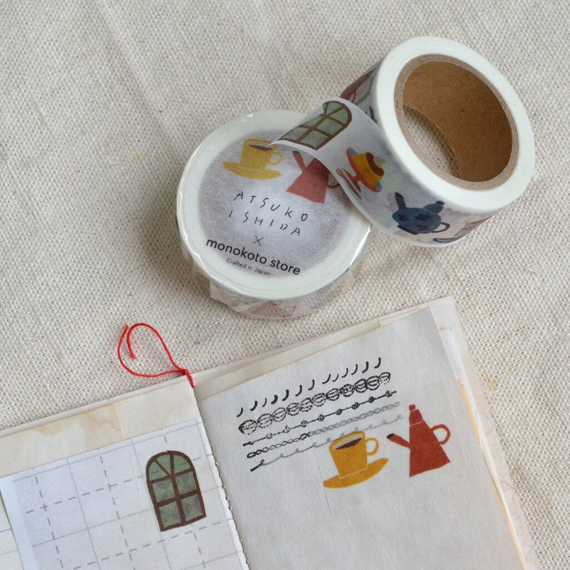 monokoto store x Atsuko Ishida Washi Tape - Cafe