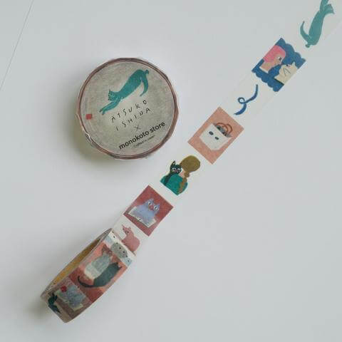 monokoto store x Atsuko Ishida Washi Tape - Cats