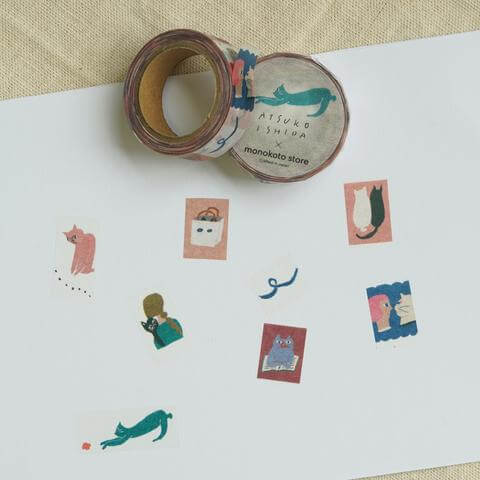 monokoto store x Atsuko Ishida Washi Tape - Cats