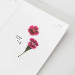 Press Flower Stickers China Pink