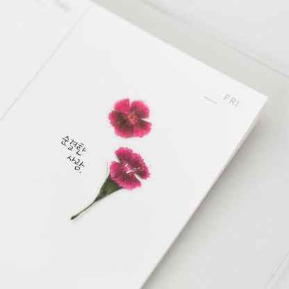 Press Flower Stickers China Pink