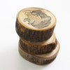 Black Milk Project Rubber Stamp - Treasure (with Raw Wood Bark Handle)