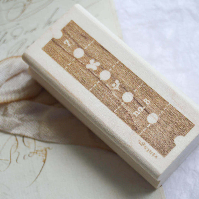 Jesslynnpadilla Rubber Stamp - Deco Vintage Ticket