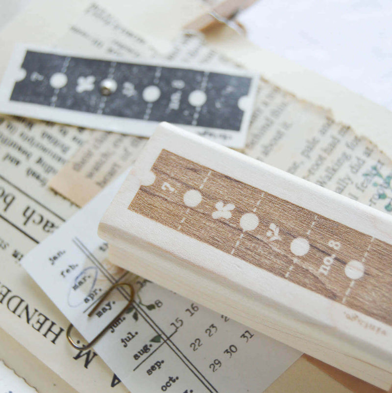 Jesslynnpadilla Rubber Stamp - Deco Vintage Ticket