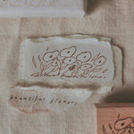 bighands Rubber Stamp - Girl in Flower Bed
