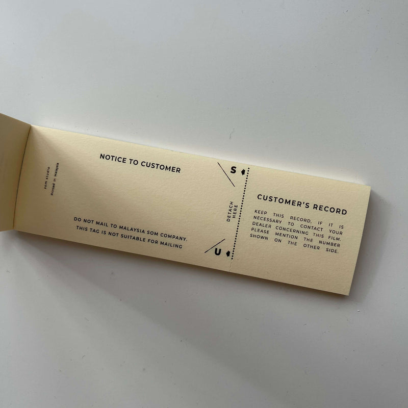 35mm Film Processing Memo Pad