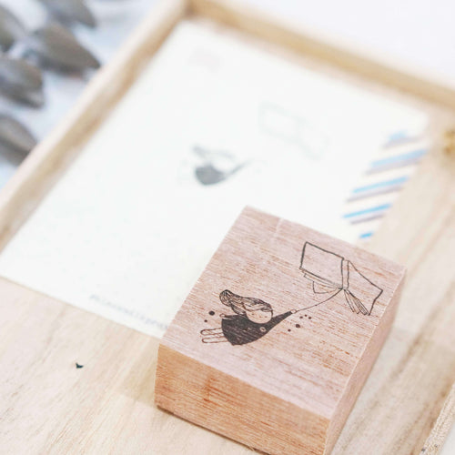 Black Milk Project Rubber Stamp - Flying Book