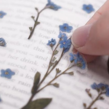 Press Flower Stickers Forget Me Not