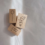 Inner Side of Me Rubber Stamp - Girl with balloon