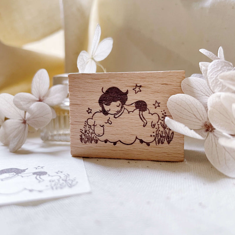 msbulat Rubber Stamp - Have Sheep Dreams