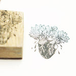 Black Milk Project Rubber Stamp - Blooming Heart