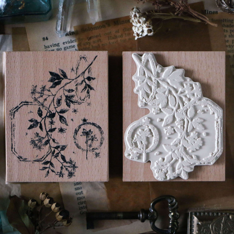 LCN Rubber Stamp Set - Dried Flowers