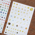 LCN Print-On Stickers - Cosmos / Moon Phases / Stardust