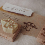 bighands Handmade Rubber Stamp - Mushroom Planet/Swing