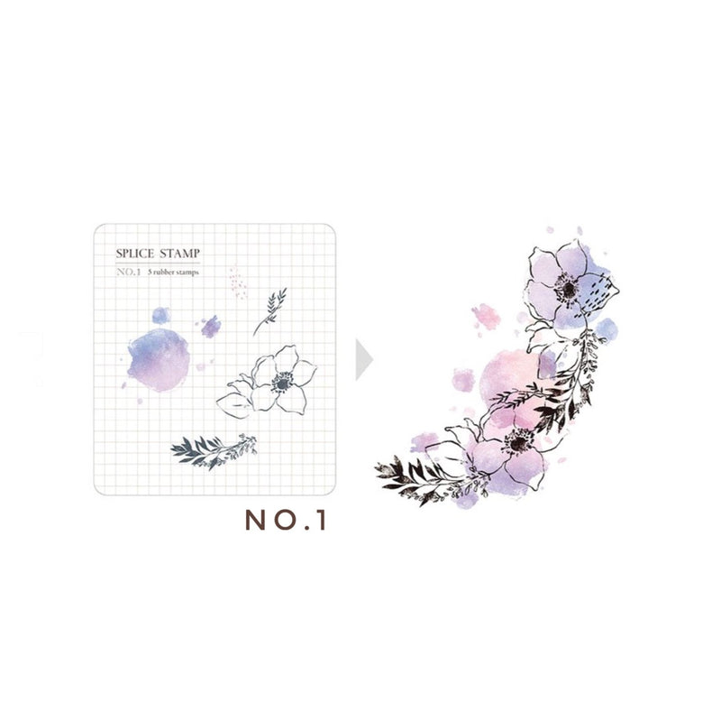 MU Botanical Clear Stamp Set - No. 01