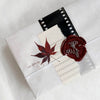 Pressed Flower Print-on Sticker: Maple Leaves