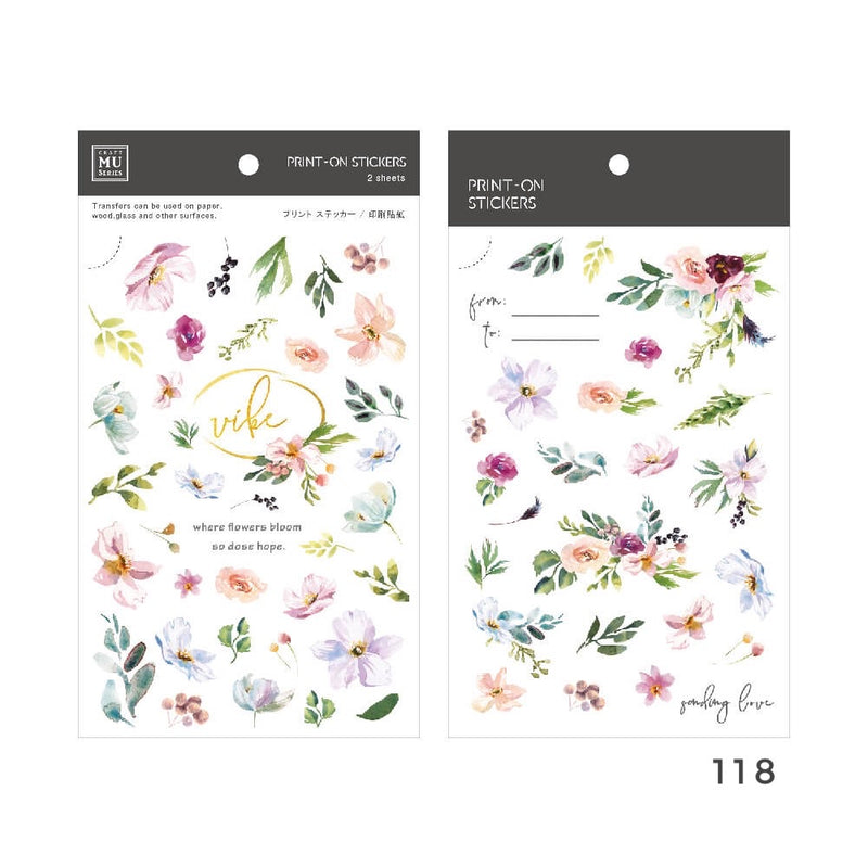 MU Print-On Sticker - Botanical Series IX