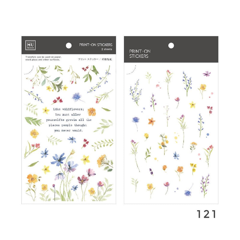 MU Print-On Sticker - Botanical Series IX