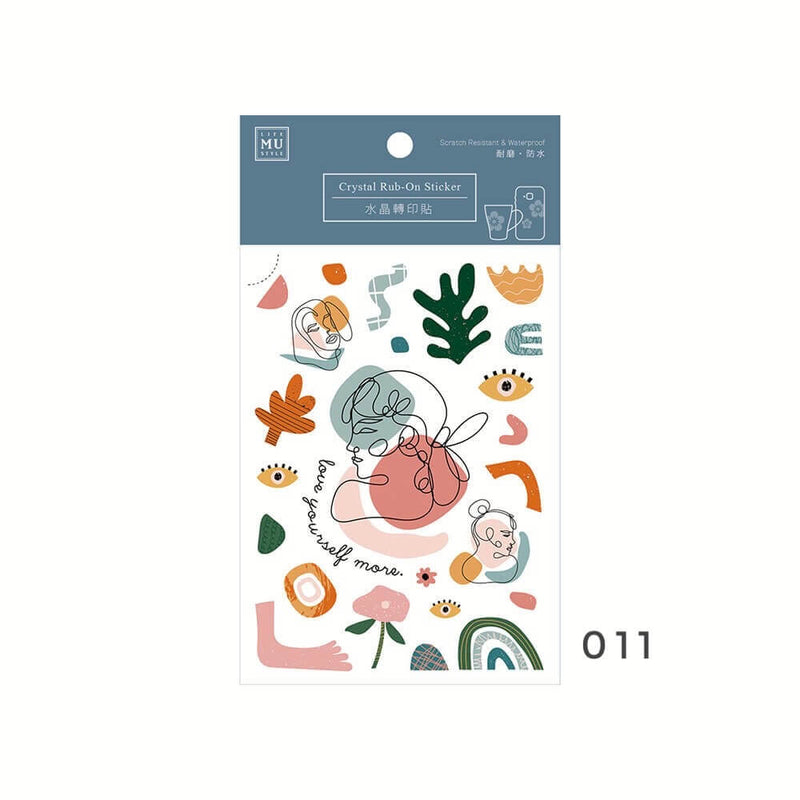 MU Crystal Print-On Sticker