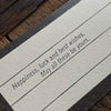 SOMe Phrase Rubber Stamp - Happiness, luck and best wishes for you