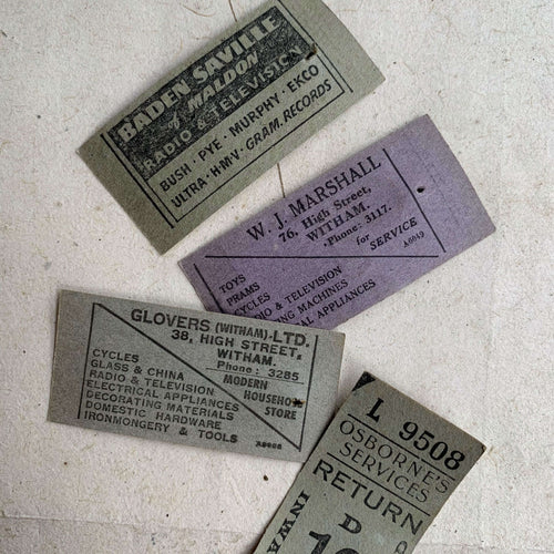 Vintage Ticket Set - Osborne's Services Return Tickets (12pcs)