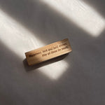 SOMe Phrase Rubber Stamp - Happiness, luck and best wishes for you