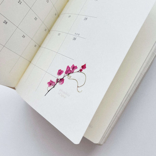 Pressed Flower Print-on Sticker: Coral Vine