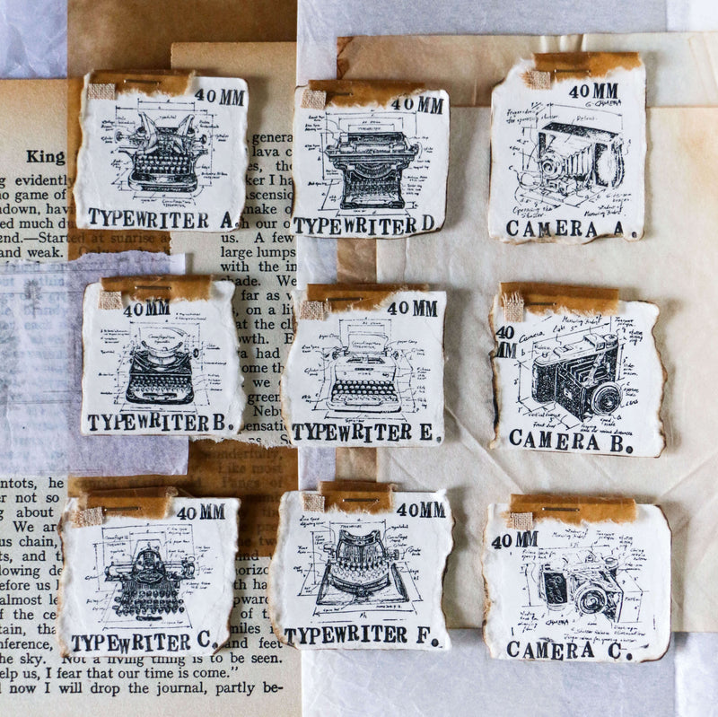 LCN Metal Stamps X - Typewriter