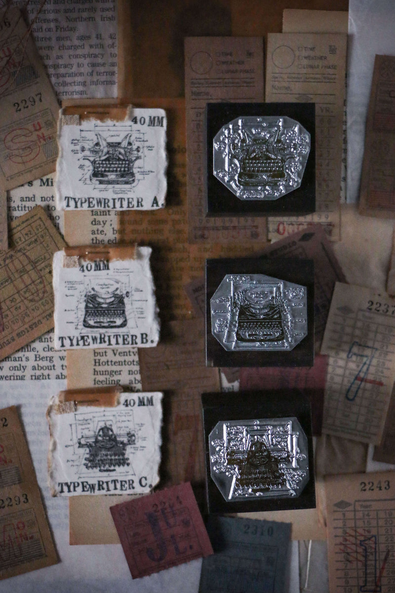 LCN Metal Stamps X - Typewriter