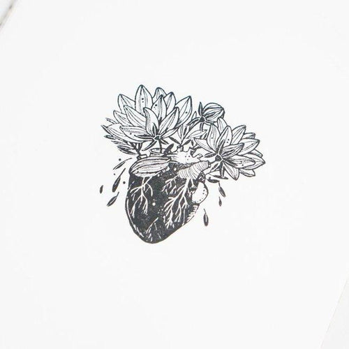 Black Milk Project Rubber Stamp - Blooming Heart