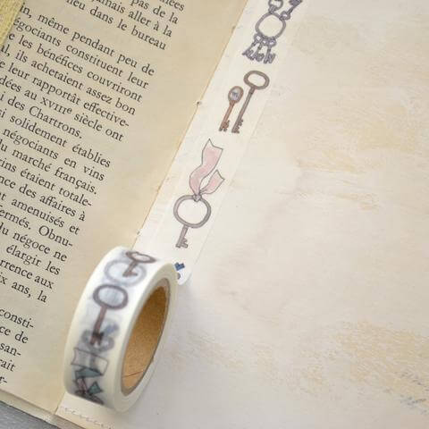 monokoto store x Yuko Kajikawa Washi Tape - Keys