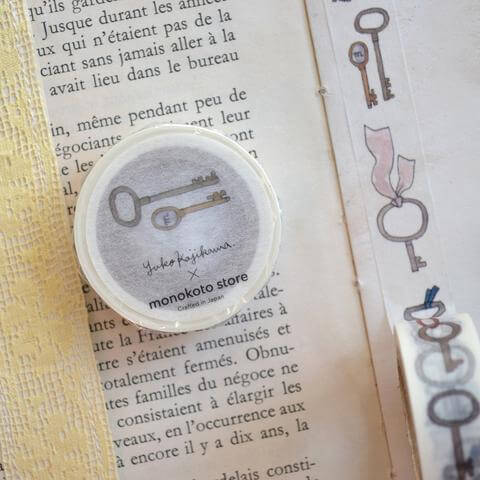 monokoto store x Yuko Kajikawa Washi Tape - Keys