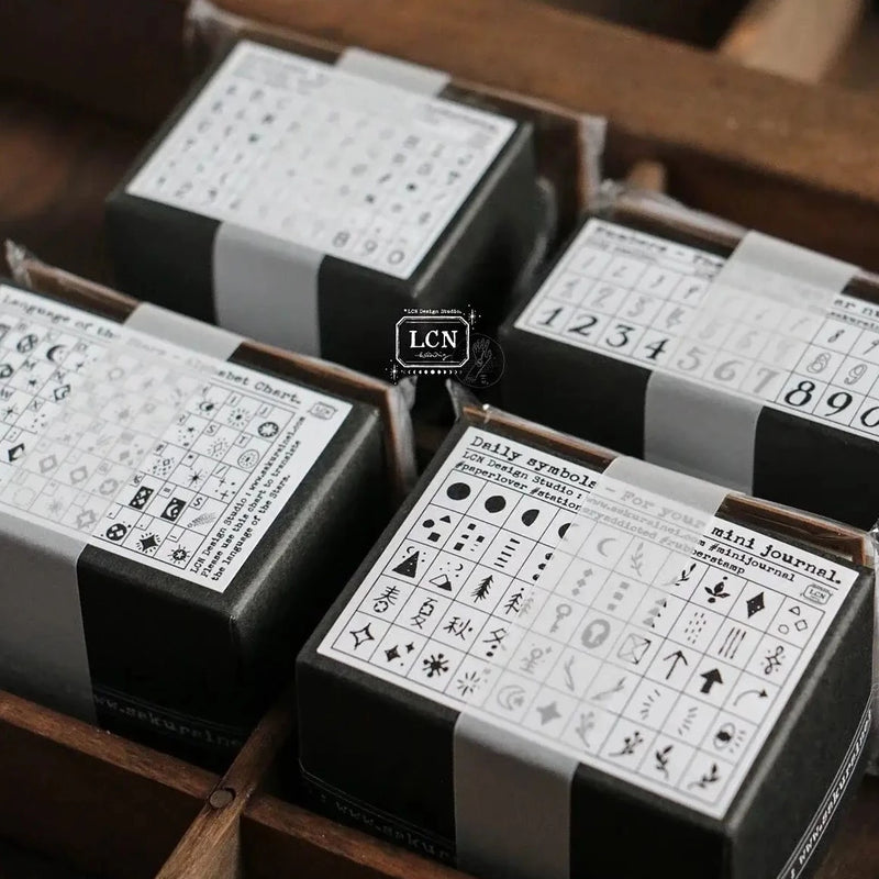 LCN DIY Mini Rubber Stamp Set - Numbers