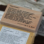 LCN x L.E. Mont Poetry Rubber Stamp