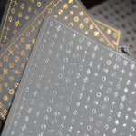 LCN Gold-Stamping Notepad - Starry Night Memo Sample Pack