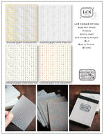 LCN Gold-Stamping Notepad - Starry Night Memo Sample Pack