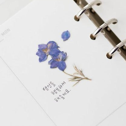 Press Flower Stickers Larkspur