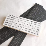 Typewriter Horizontal Date Rubber Stamp