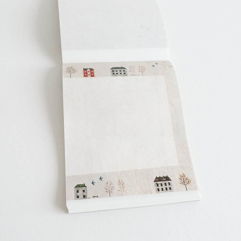 YOHAKU Collage Notepad | 10 a corner of town