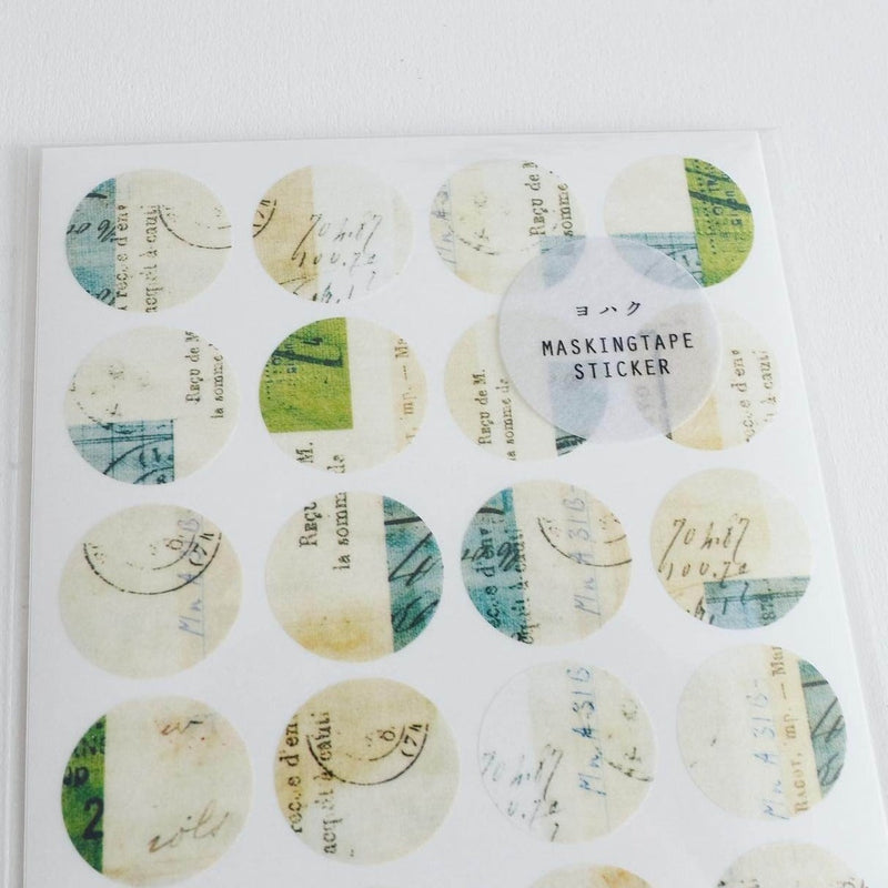 YOHAKU Round Clear Sticker | M-081 Episode