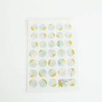 YOHAKU Round Clear Sticker | M-055 Lemonade