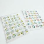 YOHAKU Round Clear Sticker | M-055 Lemonade