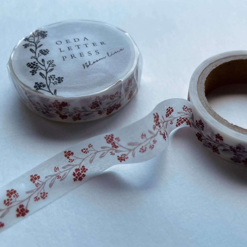 Oeda Letterpress Washi Tape - Bloom Line