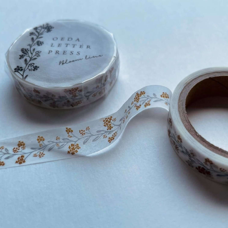 Oeda Letterpress Washi Tape - Bloom Line