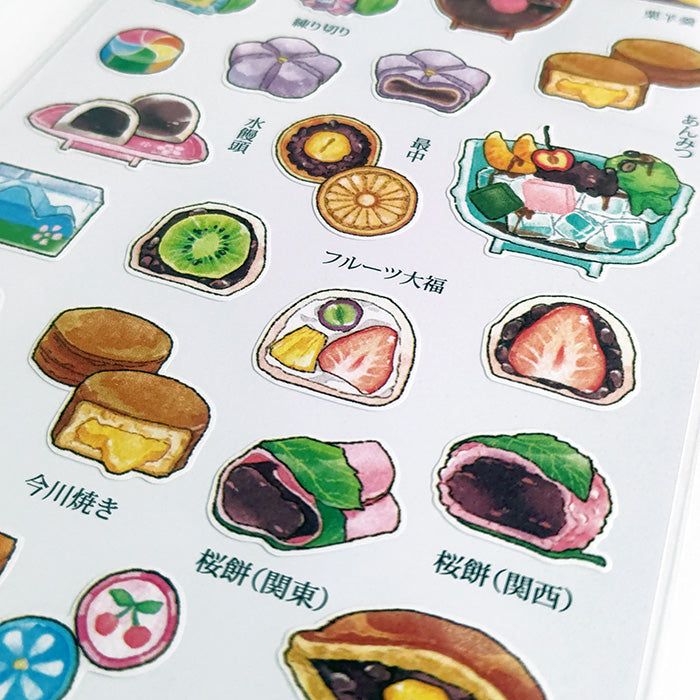 Food Cross Section Sticker - Japanese Sweets