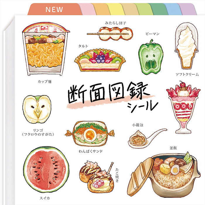 Food Cross Section Sticker - Fast Food