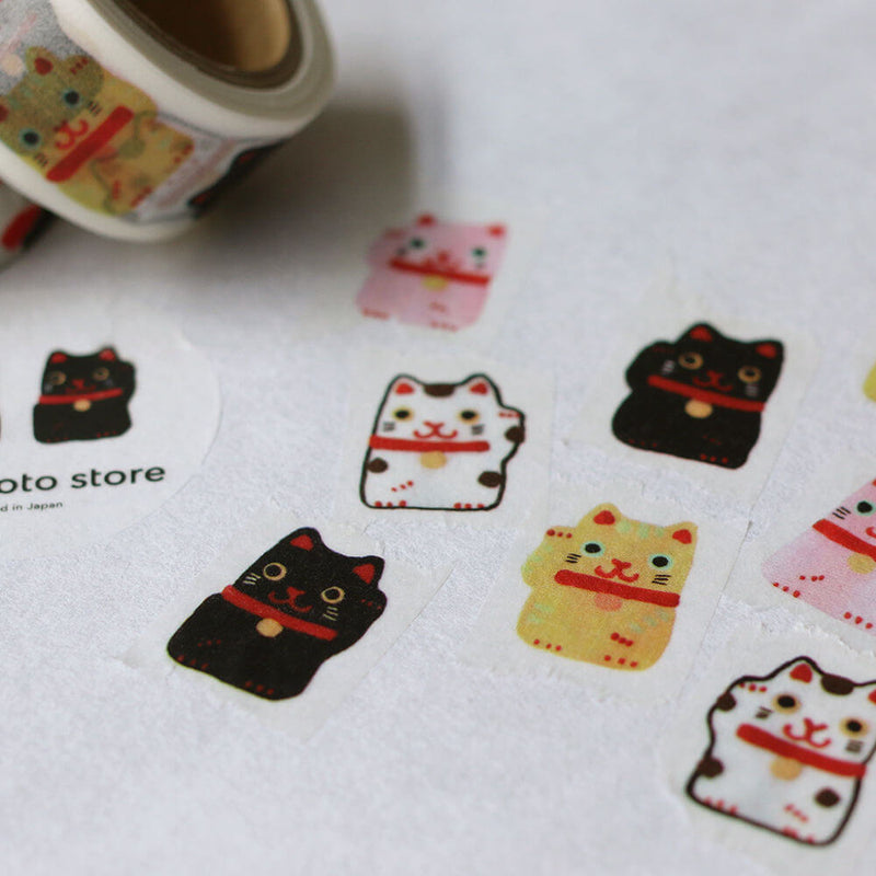 monokoto store x KIMURA & Co. Washi Tape - Maneki Neko