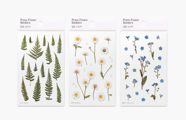 Press Flower Stickers Marguerite